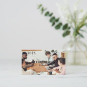 Carte De Visite Calendrier 2025 de poche professionnelle (Debout devant)