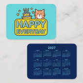 Carte De Visite Calendrier 2027 (Devant / Derrière)