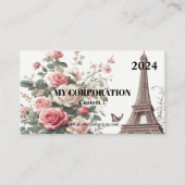 Carte De Visite Calendrier de poche 2024 - Paris (Devant)