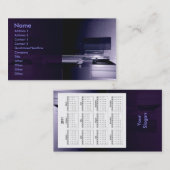 Carte De Visite Calendrier HighTech 2011 (Devant / Derrière)