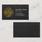 Carte De Visite Calendrier maya d'Inca aztèque d'or (Devant / Derrière)