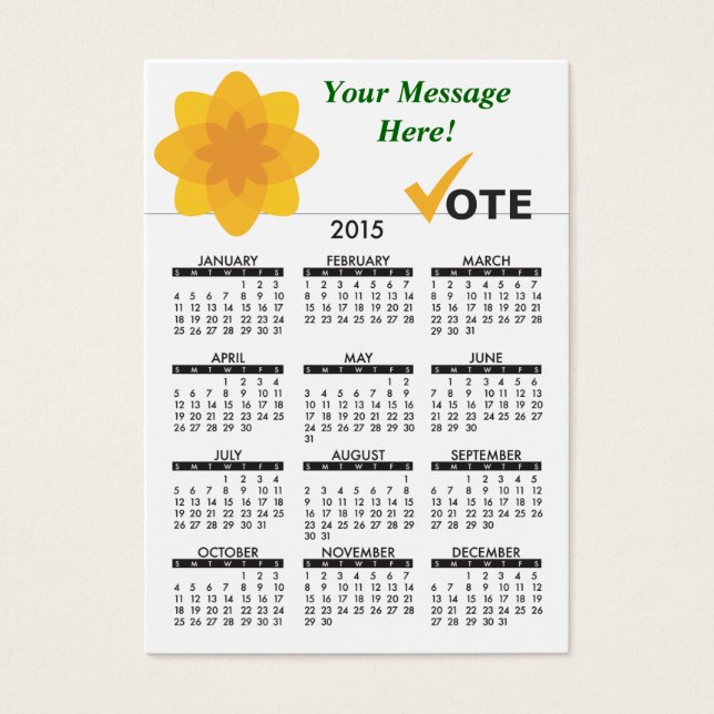 Carte de visite Calendrier Paid Party (Devant)