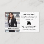 Carte De Visite Calendrier photo moderne immobilier (Devant)