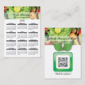 Carte de visite Calendrier Produits frais (Devant / Derrière)