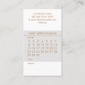 Carte De Visite Calendrier simple (Devant)