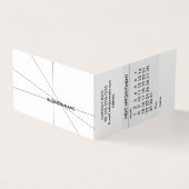 Carte De Visite Calendrier simple (Extérieur)