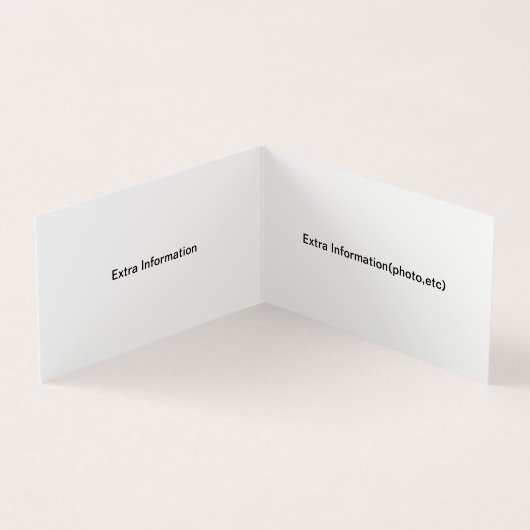 Carte De Visite Calendrier simple (Intérieur)