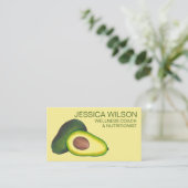 Carte De Visite California Avocado Végétarien Végétarien Chef Nutr (Debout devant)