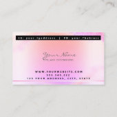 Carte De Visite California Rainbow Trendy drips script Lashes (Dos)