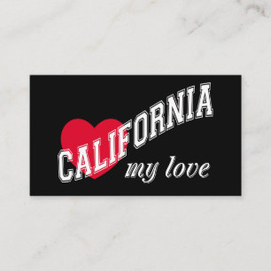 Carte De Visite Californie, mon amour