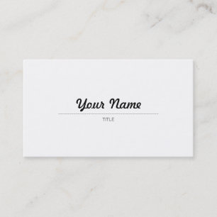 Carte De Visite Caligráfico élégant - en