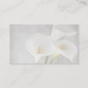 carte de visite calla lilies