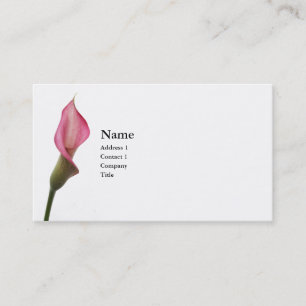 Carte De Visite Calla Lily