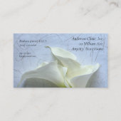 Carte De Visite Calla ment sur arrière - plan décoratif (Devant)