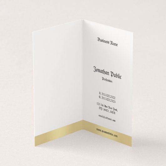 Carte De Visite Calligraphie blanche de classique de style ancien (Intérieur)