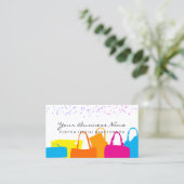 Carte De Visite Calligraphie Classy Fashion Consultant Sacs (Debout devant)