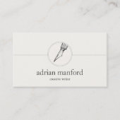 Carte De Visite Calligraphie de l'écrivain créatif Logo Nib (Devant)