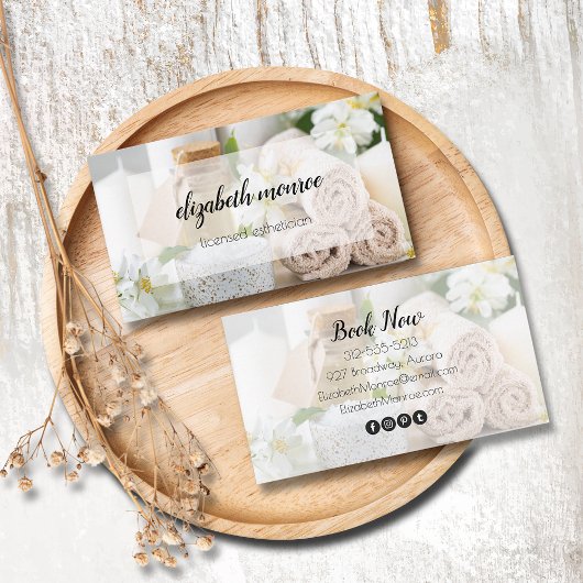 Carte De Visite Calligraphie de script manuscrit spa