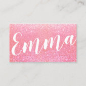 Carte De Visite Calligraphie de script manuscrite de Parties scint (Devant)