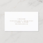 Carte De Visite Calligraphie de script manuscrite rose simple (Dos)