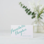 Carte De Visite Calligraphie de script manuscrite simple (Debout devant)