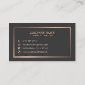 Carte De Visite Calligraphie manuscrite simple et élégant (Dos)