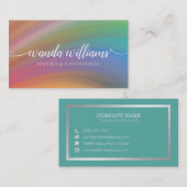 Carte De Visite Calligraphie manuscrite simple et élégant (Devant / Derrière)