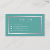 Carte De Visite Calligraphie manuscrite simple et élégant (Dos)