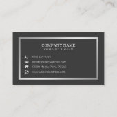 Carte De Visite Calligraphie manuscrite simple et élégant (Dos)