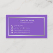 Carte De Visite Calligraphie manuscrite simple et élégante (Dos)