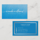 Carte De Visite Calligraphie manuscrite simple et élégante (Devant / Derrière)