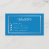 Carte De Visite Calligraphie manuscrite simple et élégante (Dos)