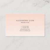 Carte De Visite Calligraphie manuscrite simple rose vif (Dos)