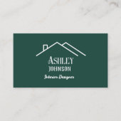 Carte De Visite Calligraphie moderne Décor de maison de designer i (Devant)