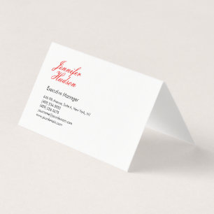 Carte De Visite Calligraphie moderne minimaliste professionnelle