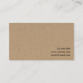 Carte De Visite Calligraphie moderne - papier d'emballage (Dos)