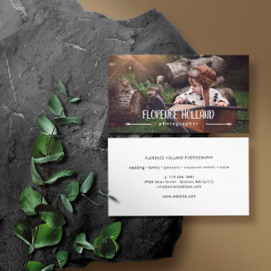 Carte De Visite Calligraphie Nom Photographe Photo