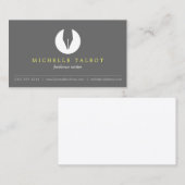 Carte De Visite CALLIGRAPHIE PEN NIB LOGO 5 pour auteurs ou écriva (Devant / Derrière)