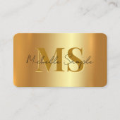 Carte De Visite Calligraphie personnalisée Nom QR Code Script Luxe (Devant)