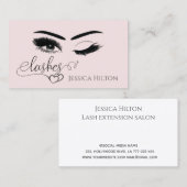 Carte De Visite Calligraphie professionnelle glamour éclaire (Devant / Derrière)