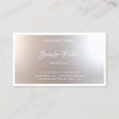 Carte De Visite Calligraphie Script Beauté Salon Modèle Élégant (Dos)