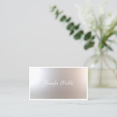 Carte De Visite Calligraphie Script Beauté Salon Modèle Élégant (Debout devant)