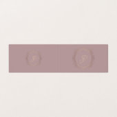 Carte De Visite Calligraphie Script Moderne Élégant Modèle design (Extérieur déplié)