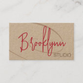 Carte De Visite Calligraphie Signature Professional Coiffure Studi (Devant)