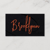 Carte De Visite Calligraphie Signature Professional Coiffure Studi (Devant)