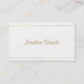 Carte De Visite Calligraphie tendance Gold Script Glamor Luxe Desi (Devant)