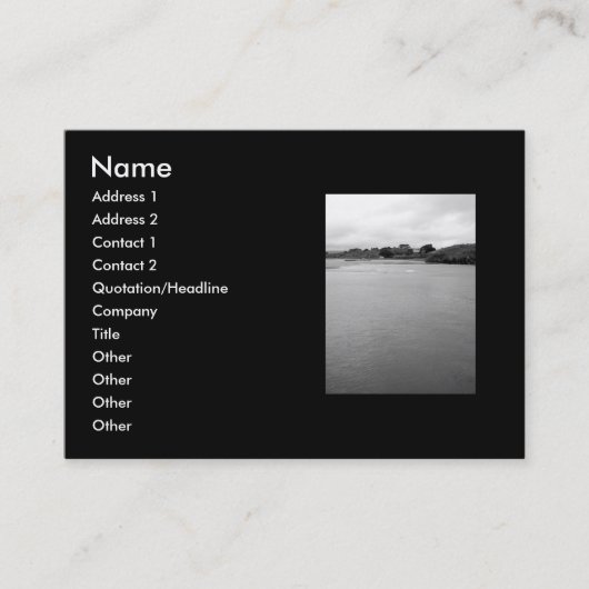 Carte De Visite Calm Bay en Irlande. Près de Rosscarbery. (Devant)