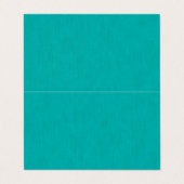 Carte De Visite Calme & simple Fond texturé turquoise (Extérieur déplié)