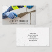 Carte De Visite Calque de briques | Services de construction (Devant / Derrière)