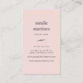 Carte De Visite Calque | vertical (Dos)